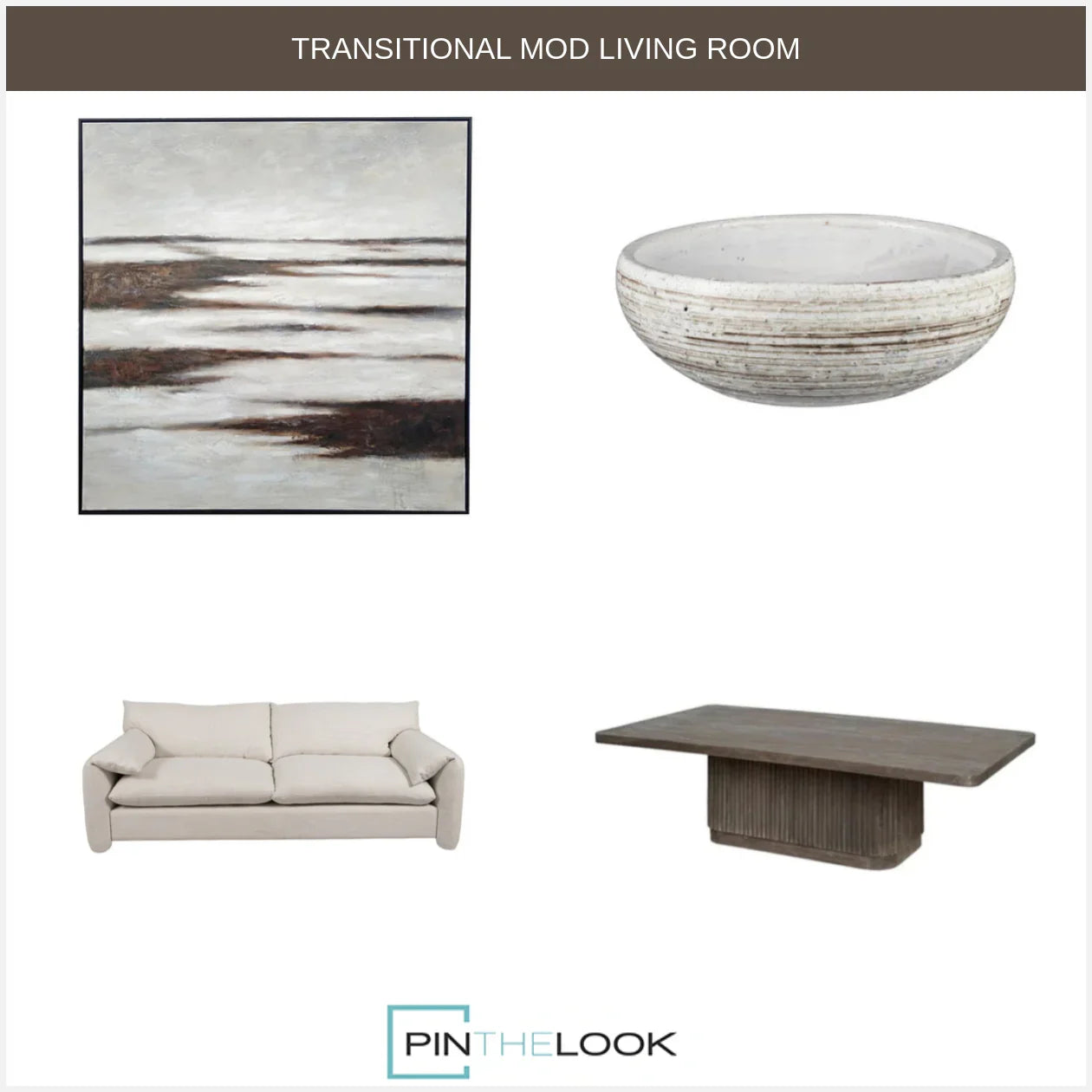 Table basse de transition en roseau