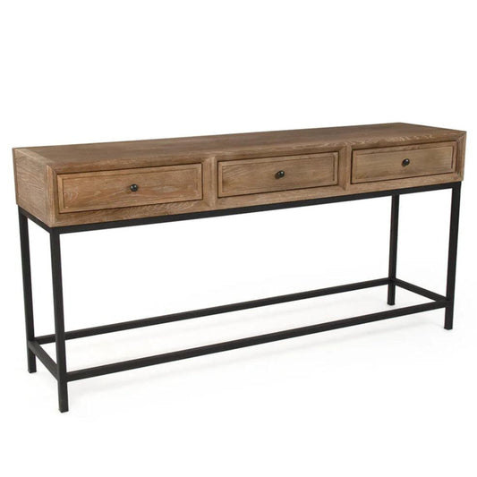 Table console rustique rectangulaire
