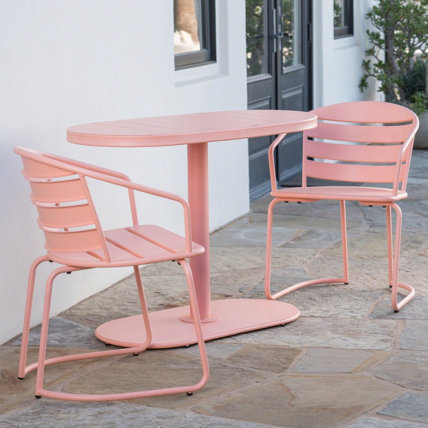 Ensemble bistrot d'extérieur 3 pièces Santa Monica par Christopher Knight Home