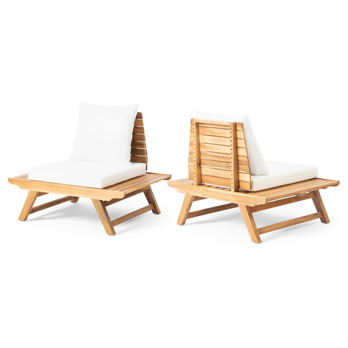 Chaises d'extérieur en bois d'acacia Sedona (lot de 2) par Christopher Knight Home