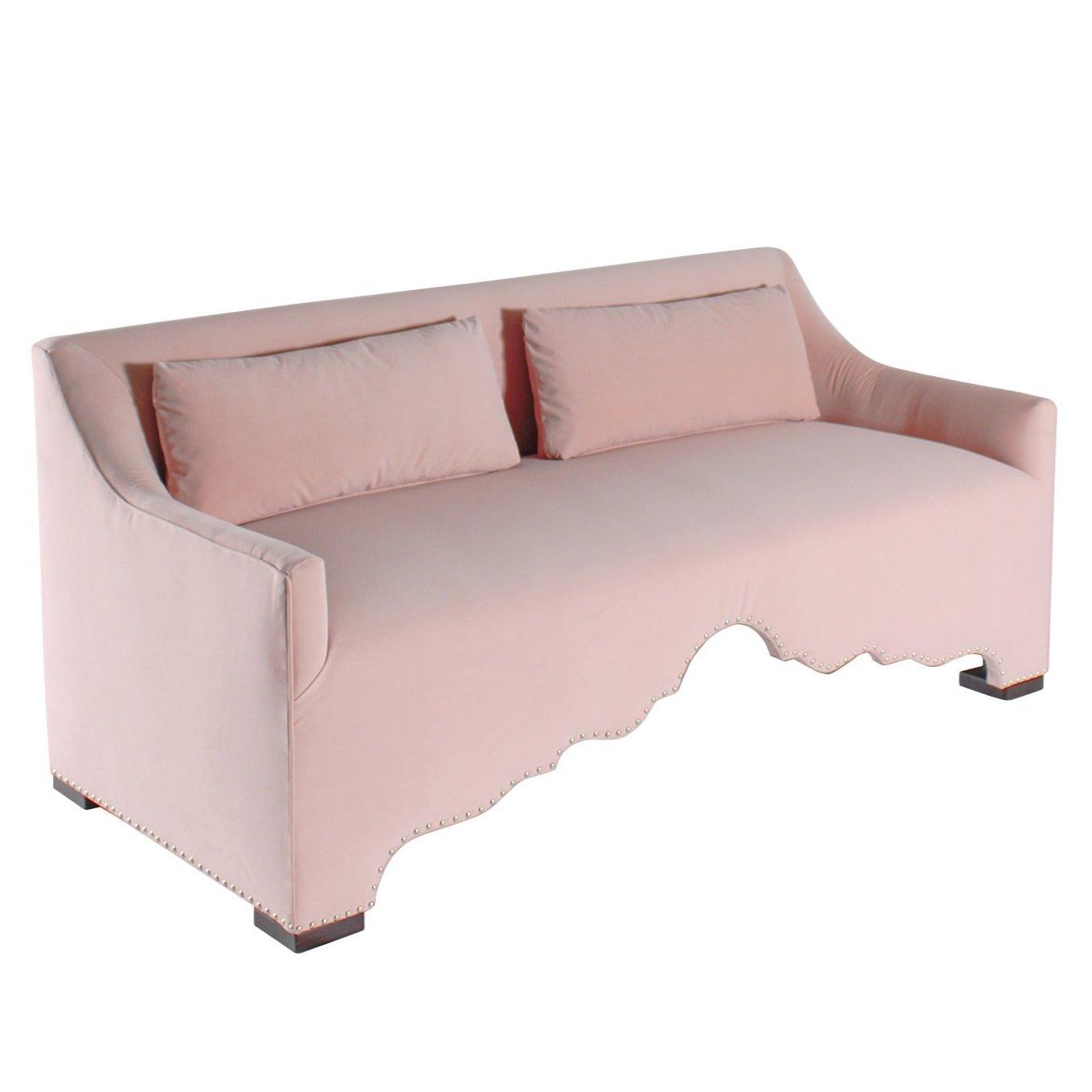 Canapé arqué contemporain rose