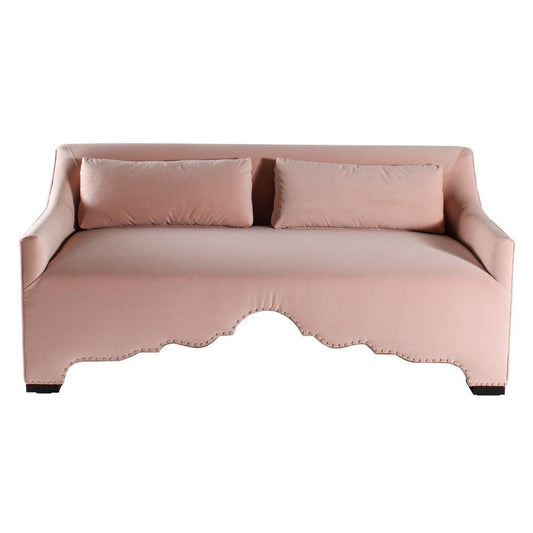 Canapé arqué contemporain rose