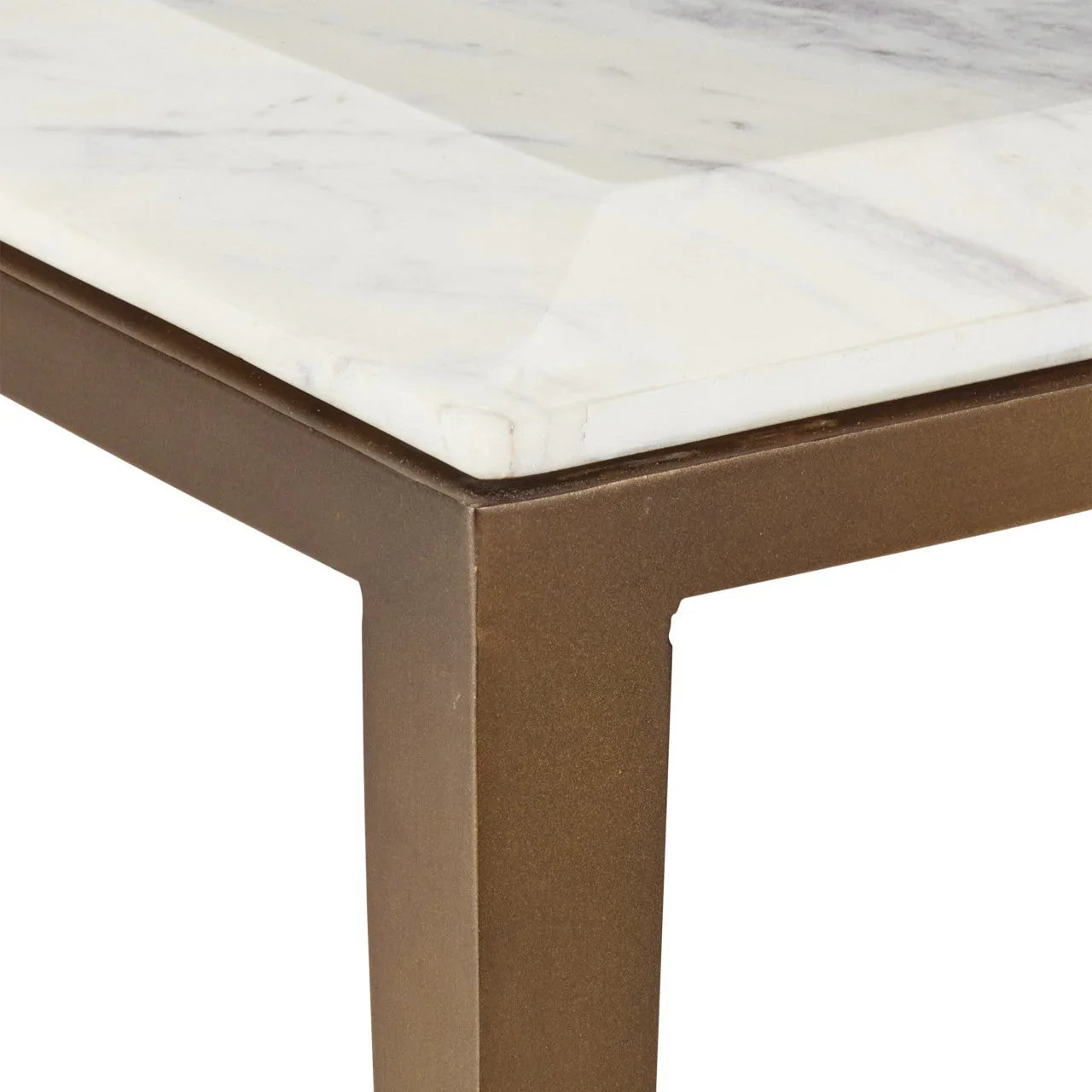 Table basse en marbre blanc lilas