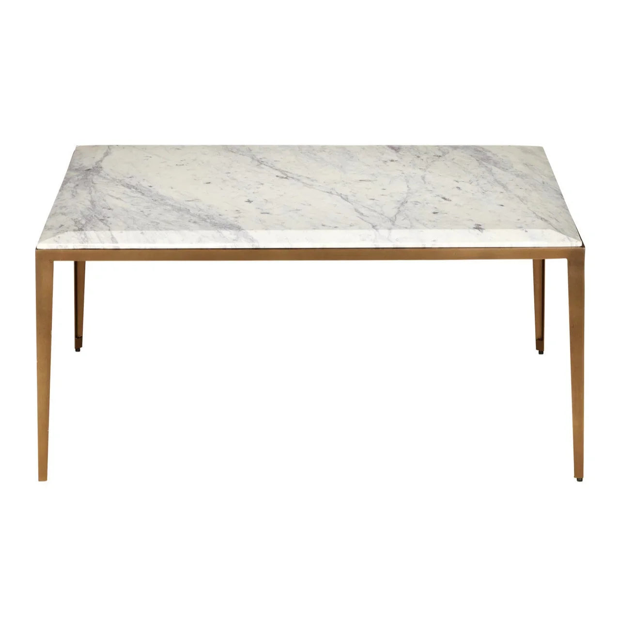 Table basse en marbre blanc lilas