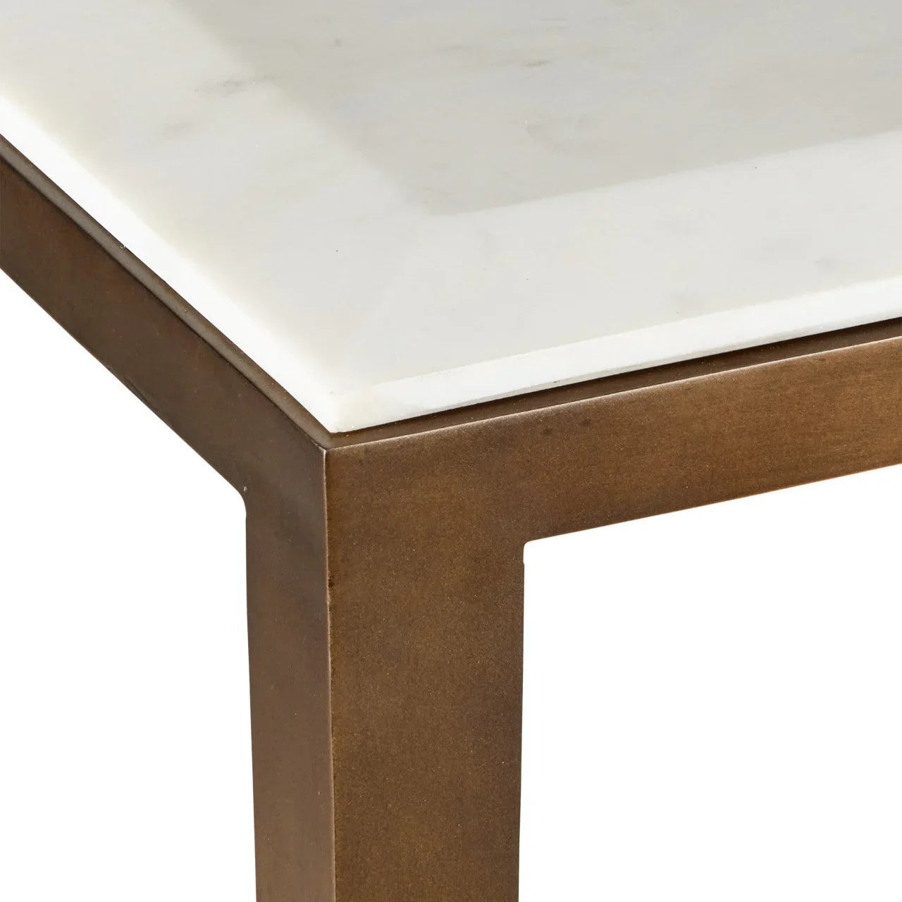 Table console en marbre blanc lilas