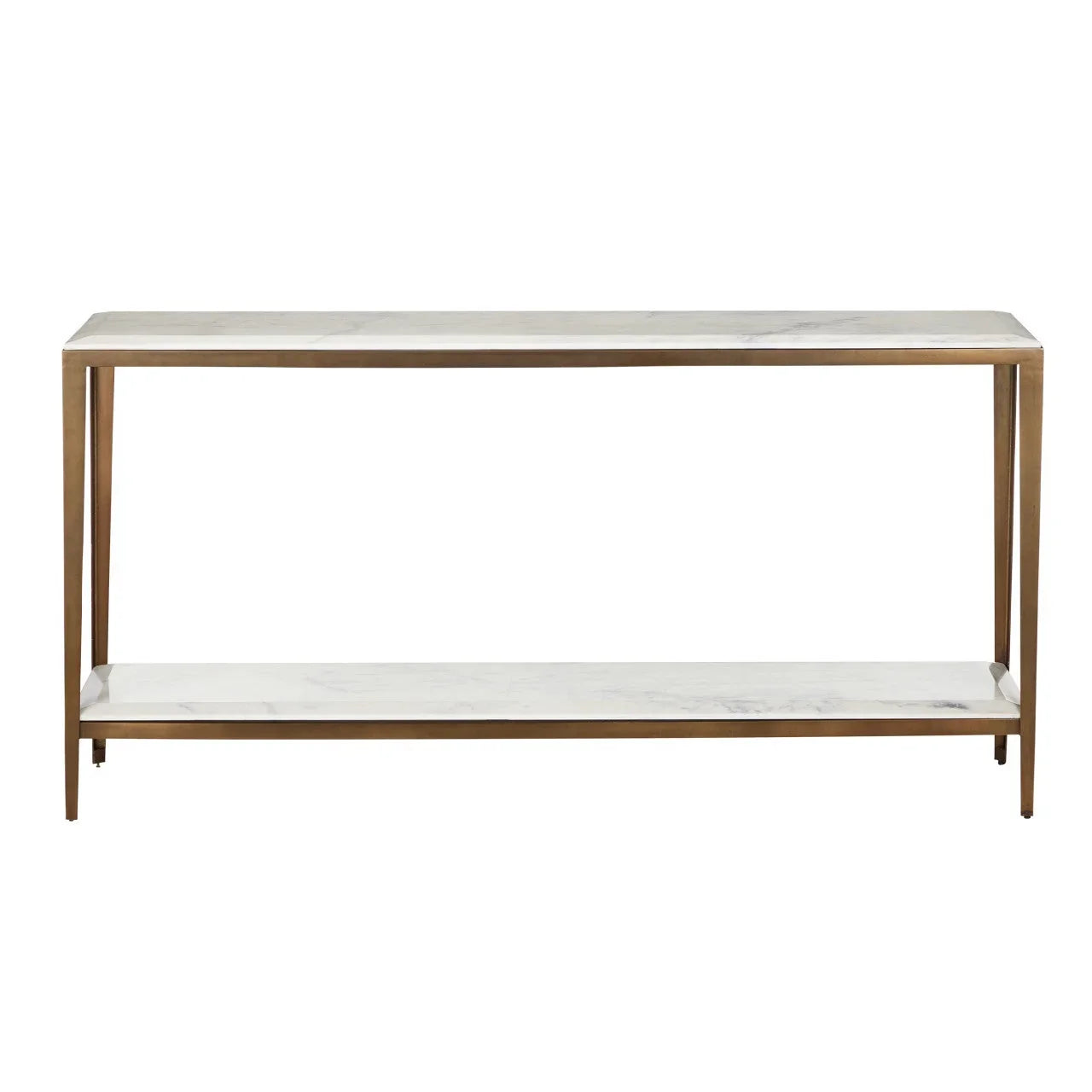 Table console en marbre blanc lilas