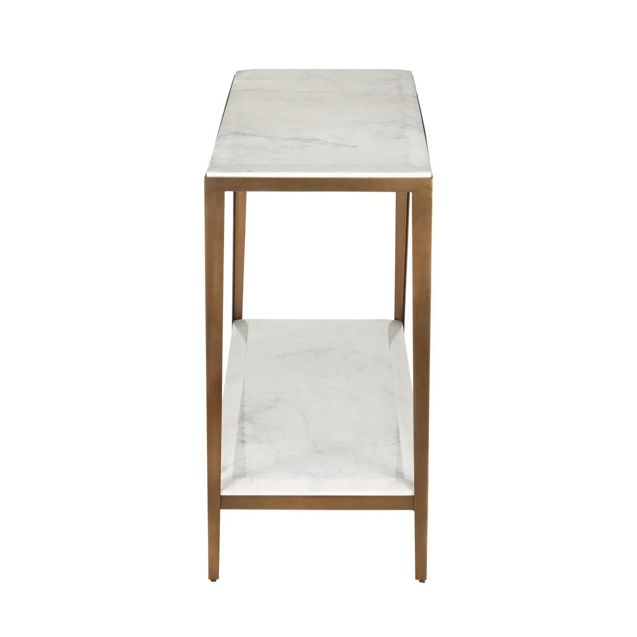 Table console en marbre blanc lilas
