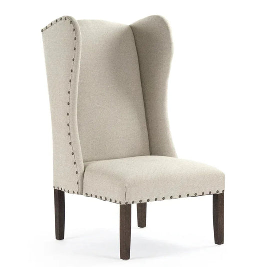 Fauteuil d'appoint à oreilles avec tête de clou