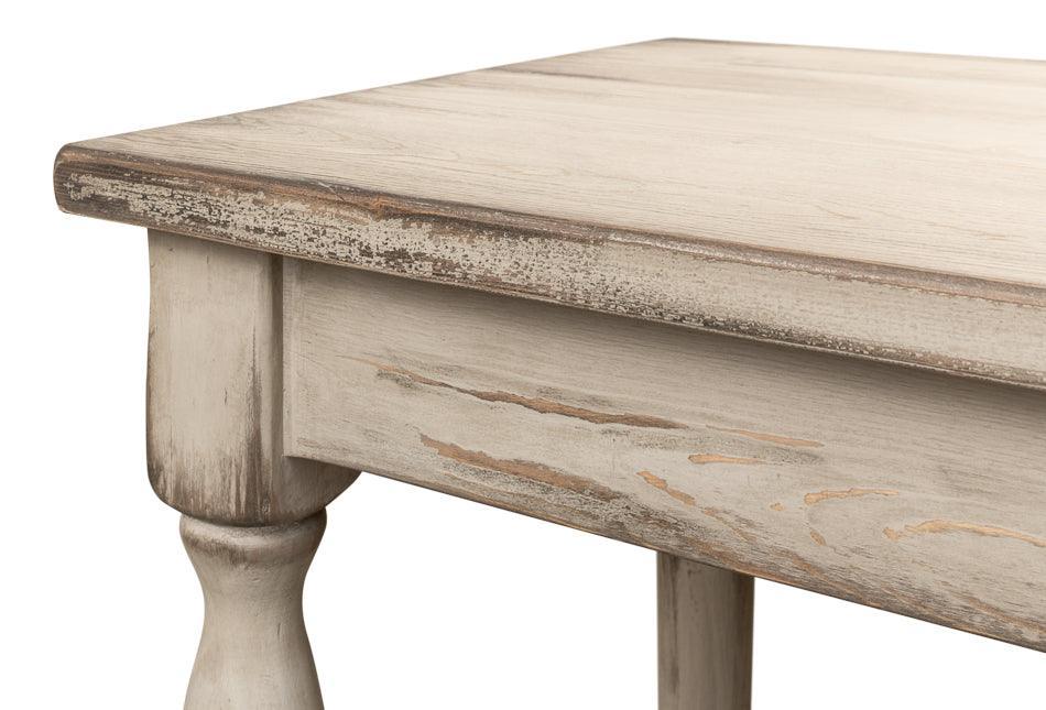 Console de style campagnard français gris vieilli