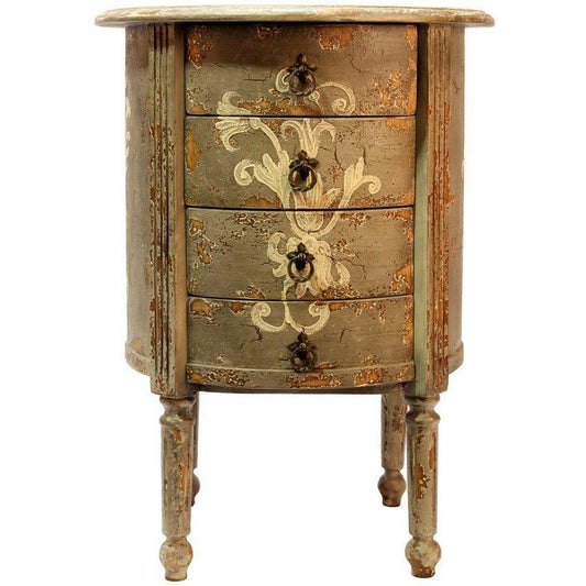 Table d'appoint Bellini peinte vieillie