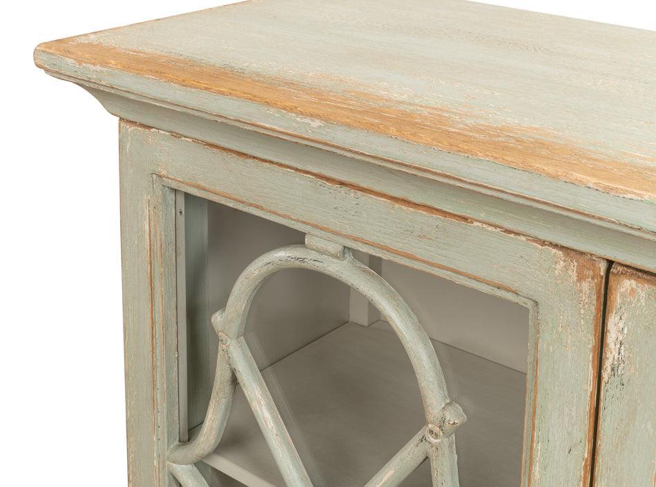 Buffet de ferme antique en sauge