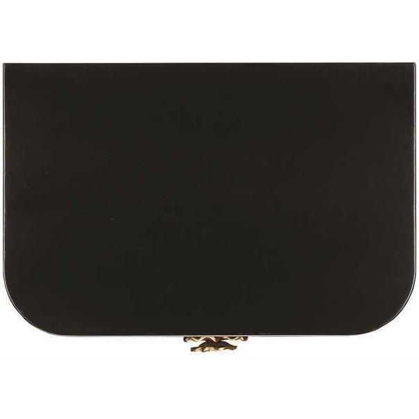 Table de chevet florale noire