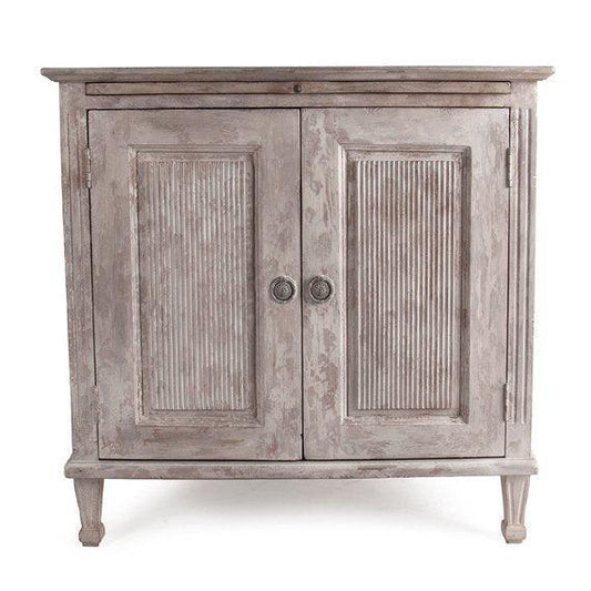 Meuble d'appoint blanc vieilli Blanca