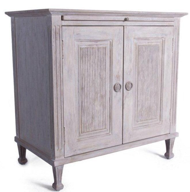 Meuble d'appoint blanc vieilli Blanca