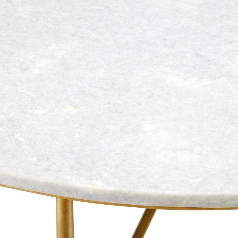 Table basse en marbre blanc Chantale