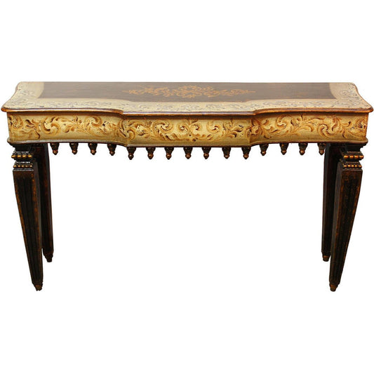Console peinte à volutes Conquistador