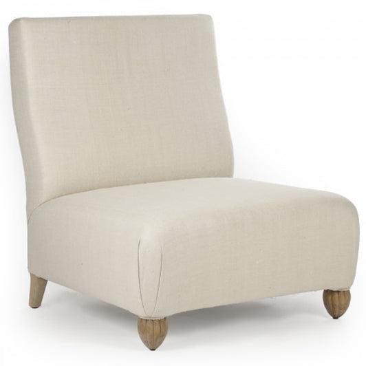 Fauteuil d'appoint contemporain en poudre de soie