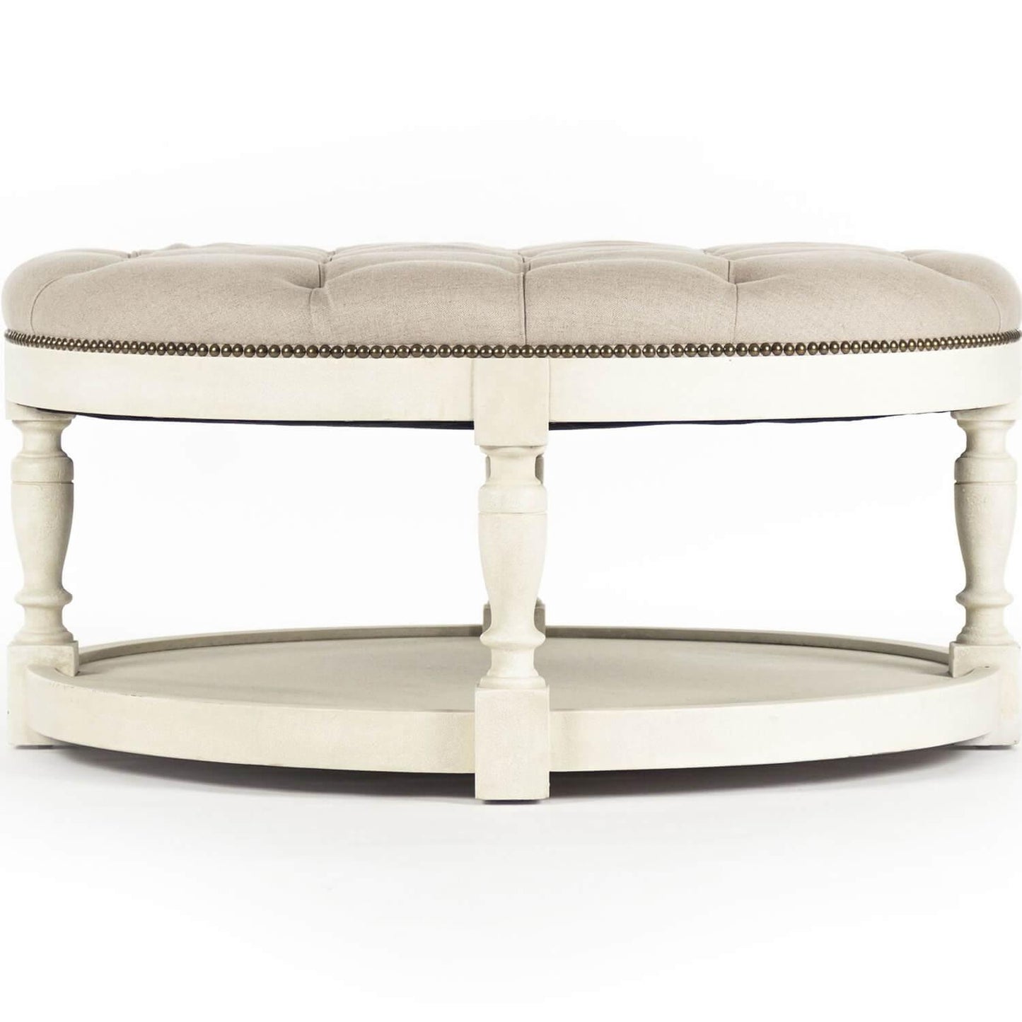 Pouf rond capitonné Cosmo