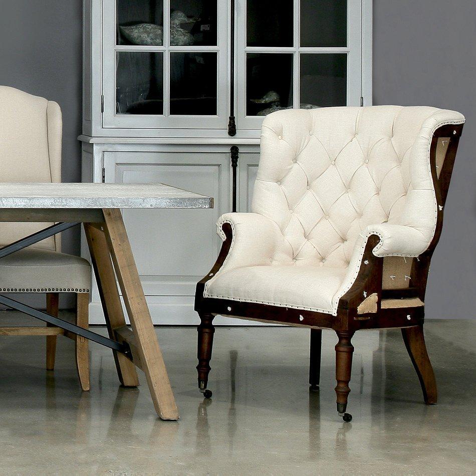 Fauteuil touffeté déconstruit