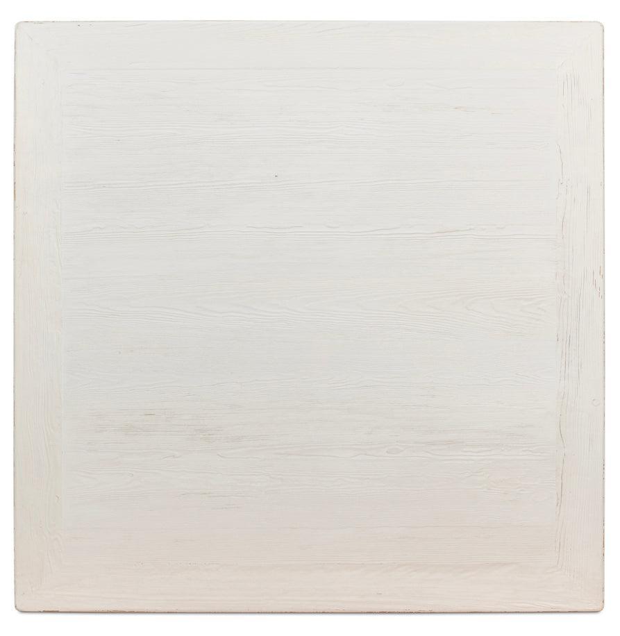 Table basse de ferme blanche vieillie