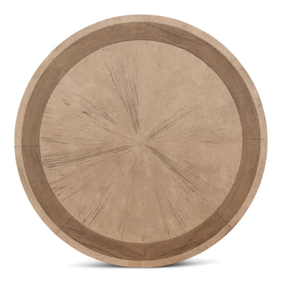 Table basse avec plateau en marqueterie équestre