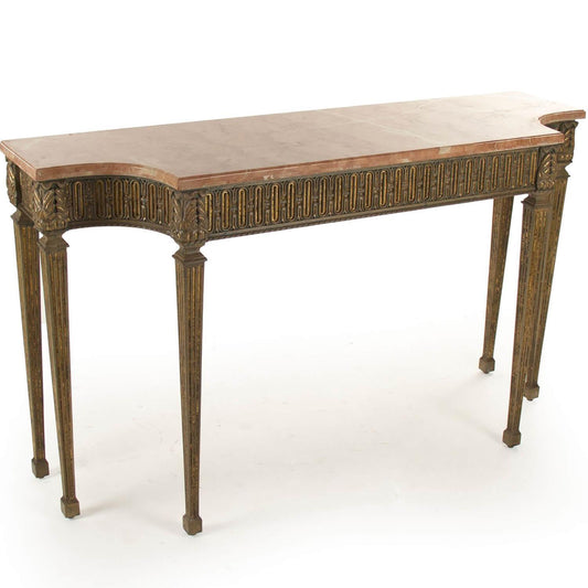 Console avec plateau en marbre Fabrice