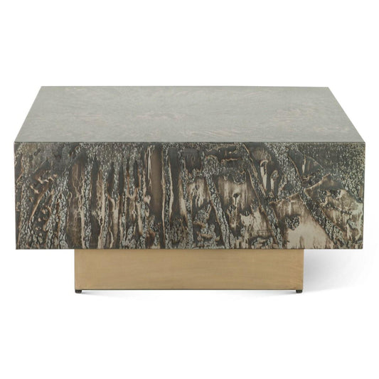 Table basse patinée du désert
