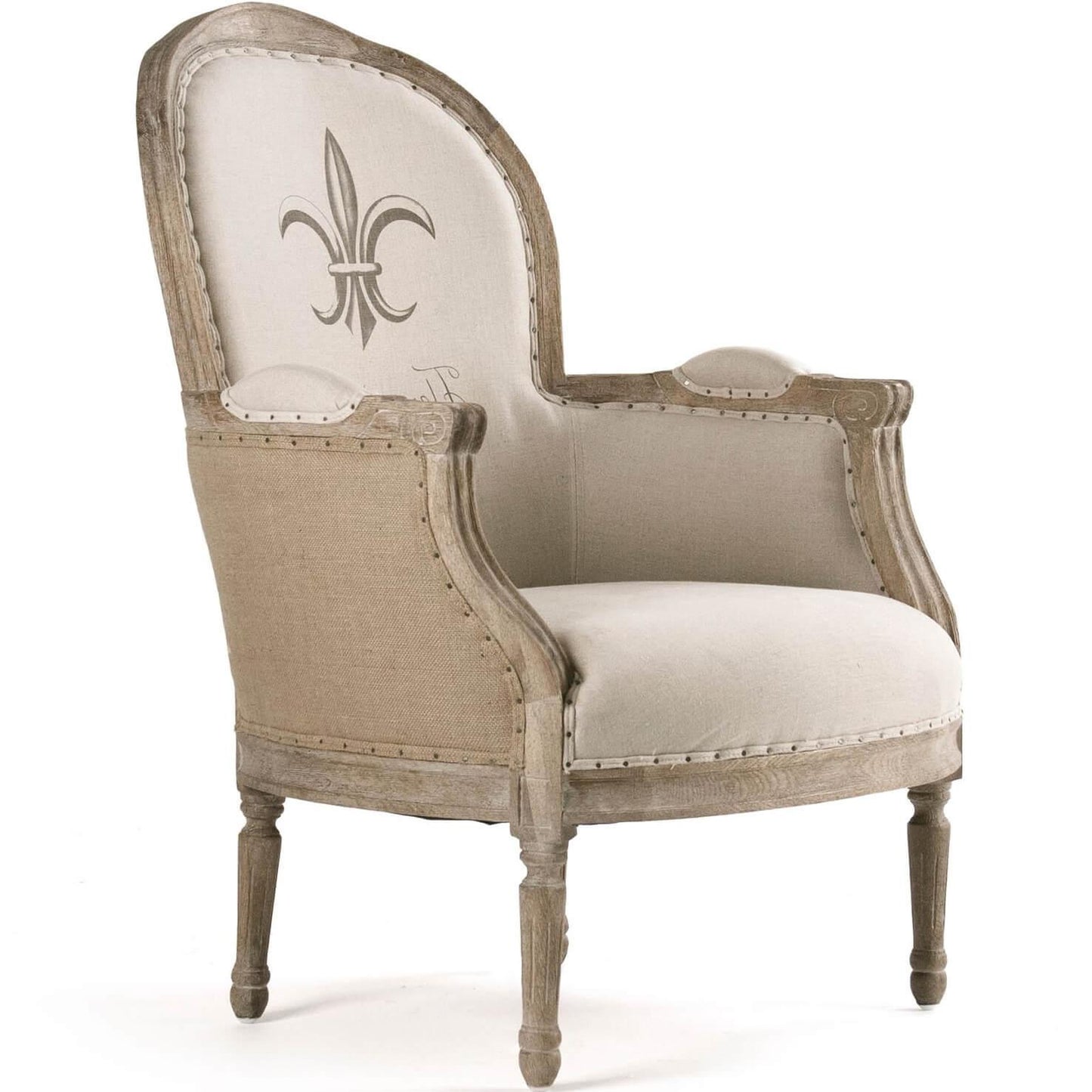 Chaise en jute Fleur française