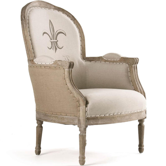 Chaise en jute Fleur française
