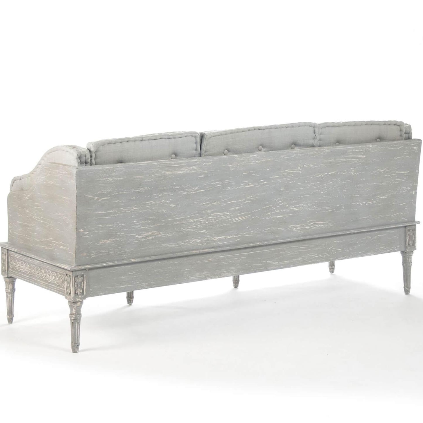 Banquette-canapé rococo gris français