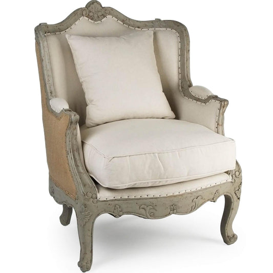Fauteuil Adèle en lin français