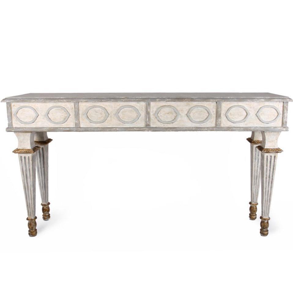Console dorée de style Palais français