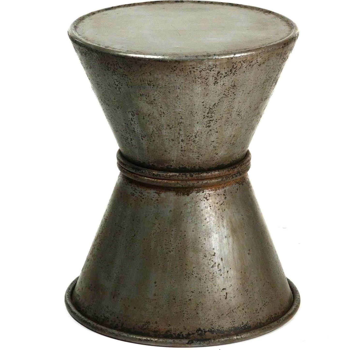 Tabouret en fer galvanisé