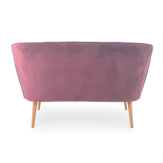 Banc en velours rose Moda