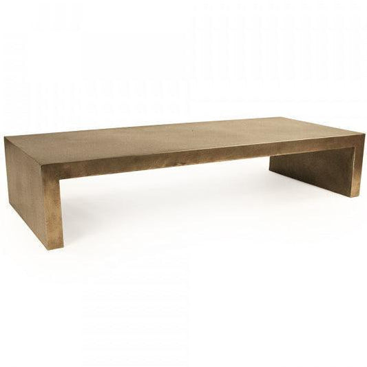 Table basse en fer doré et glamour