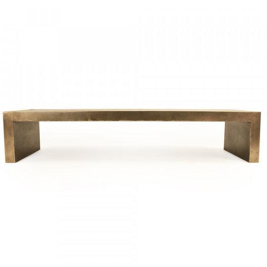 Table basse en fer doré et glamour