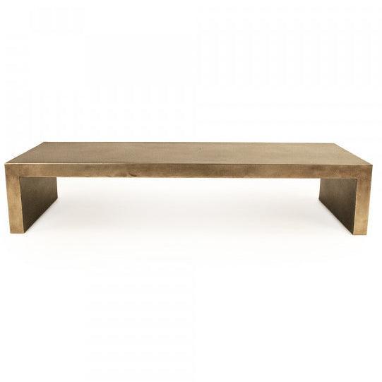 Table basse en fer doré et glamour