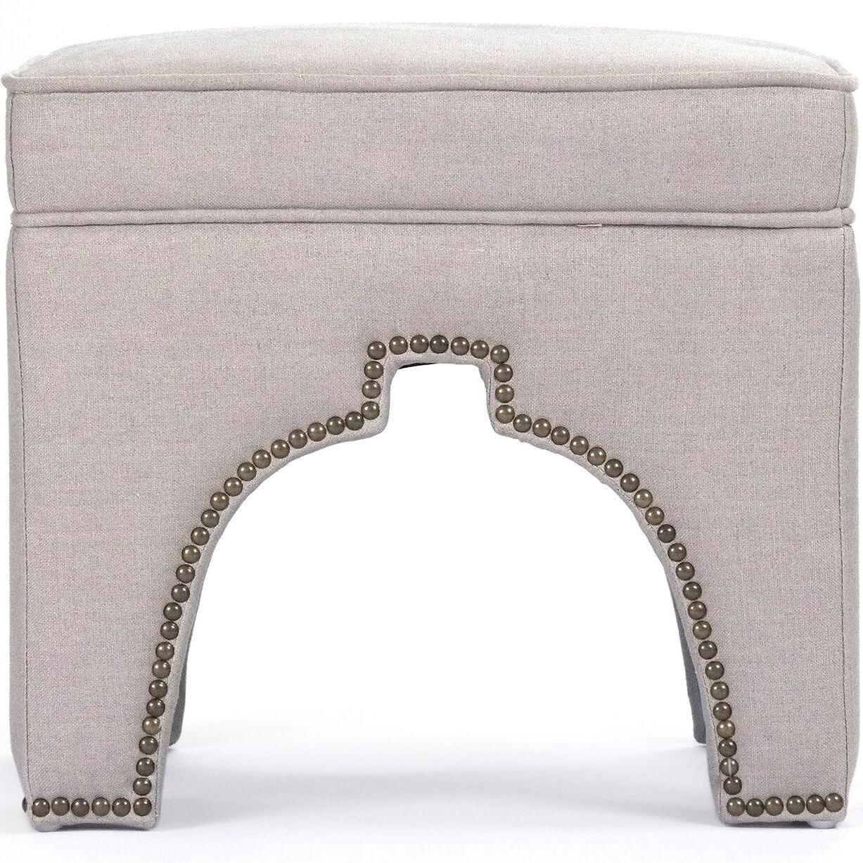 Tabouret cubique gris