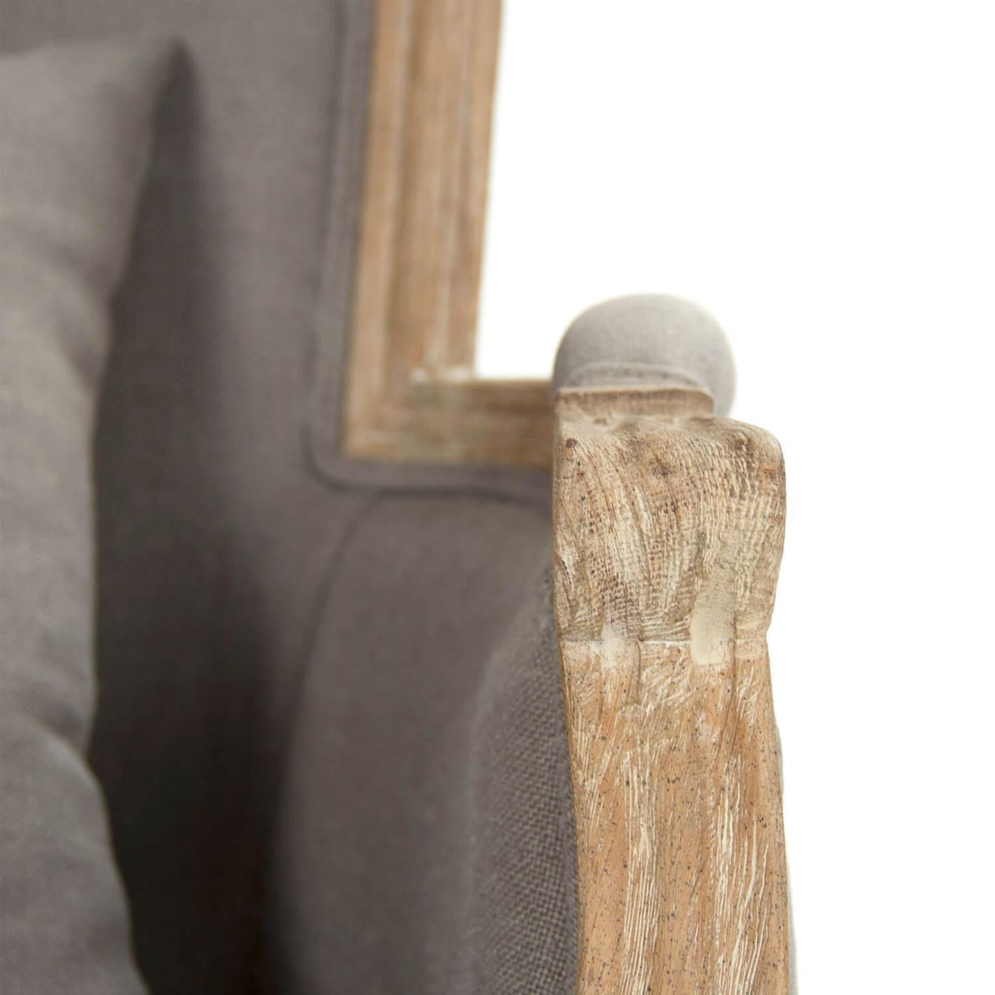 Fauteuil club français gris
