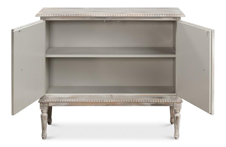 Armoire latérale à 2 portes en chêne gris et tulipier