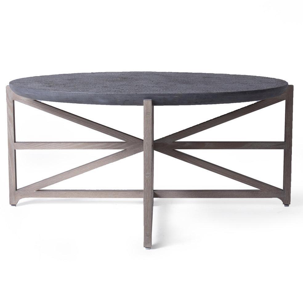 Table basse moderne de luxe en marbre gris