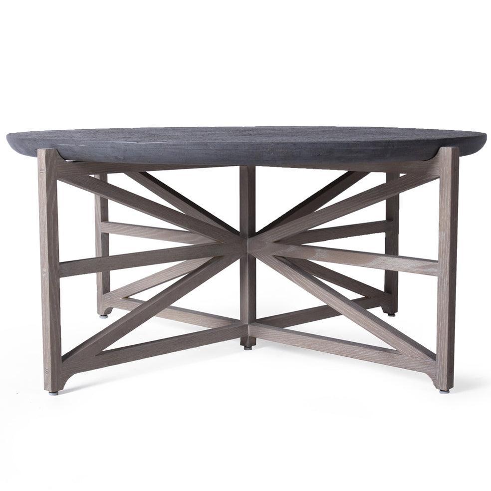 Table basse moderne de luxe en marbre gris