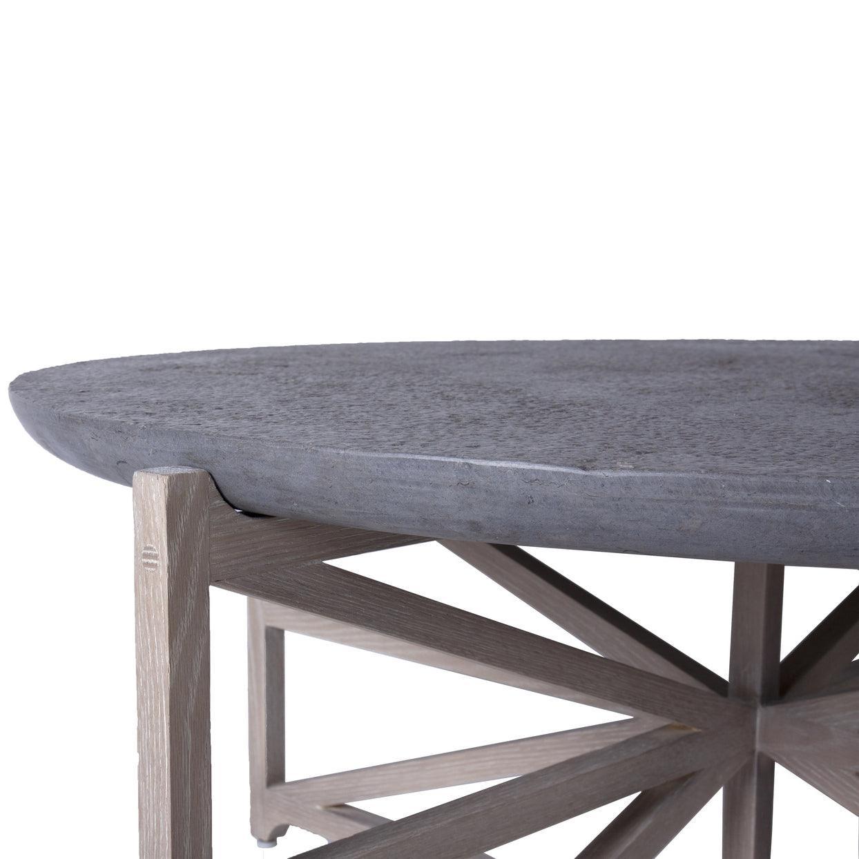 Table basse moderne de luxe en marbre gris