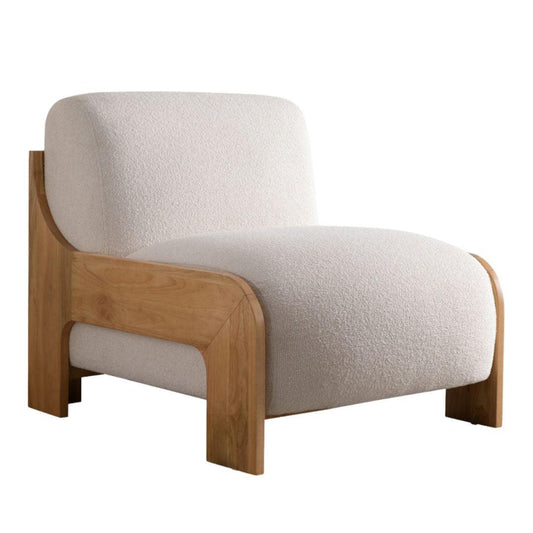 Chaise sans accoudoirs à cadre en bois Serenity
