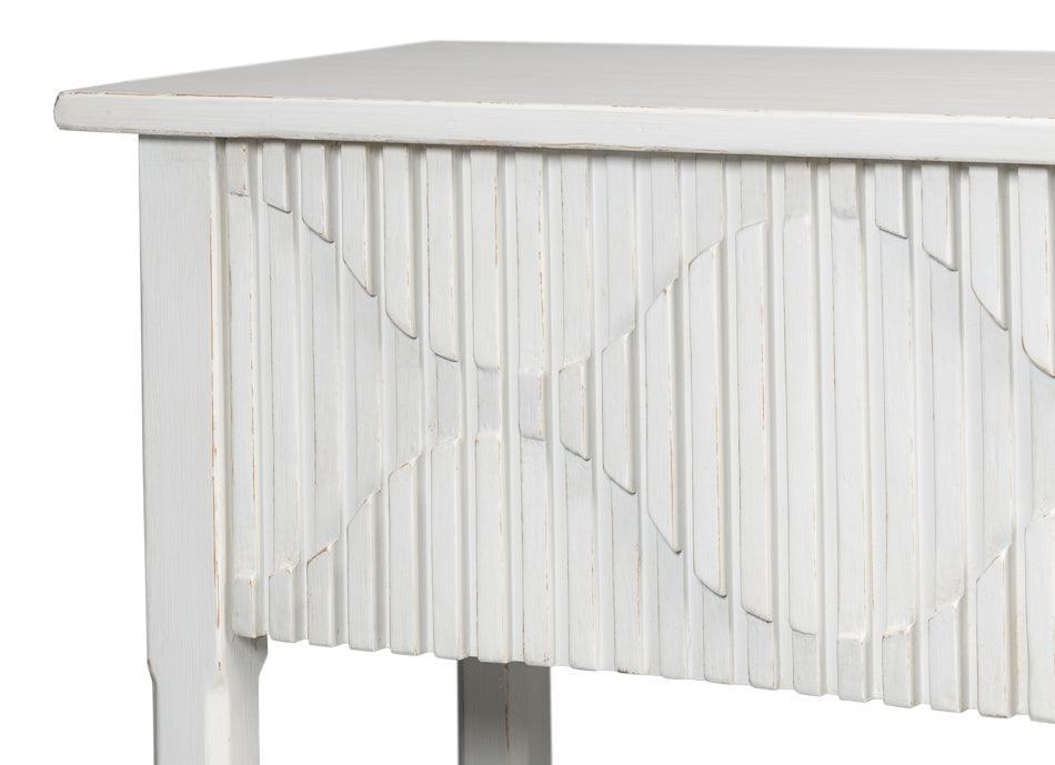 Table console à panneau surélevé Lola