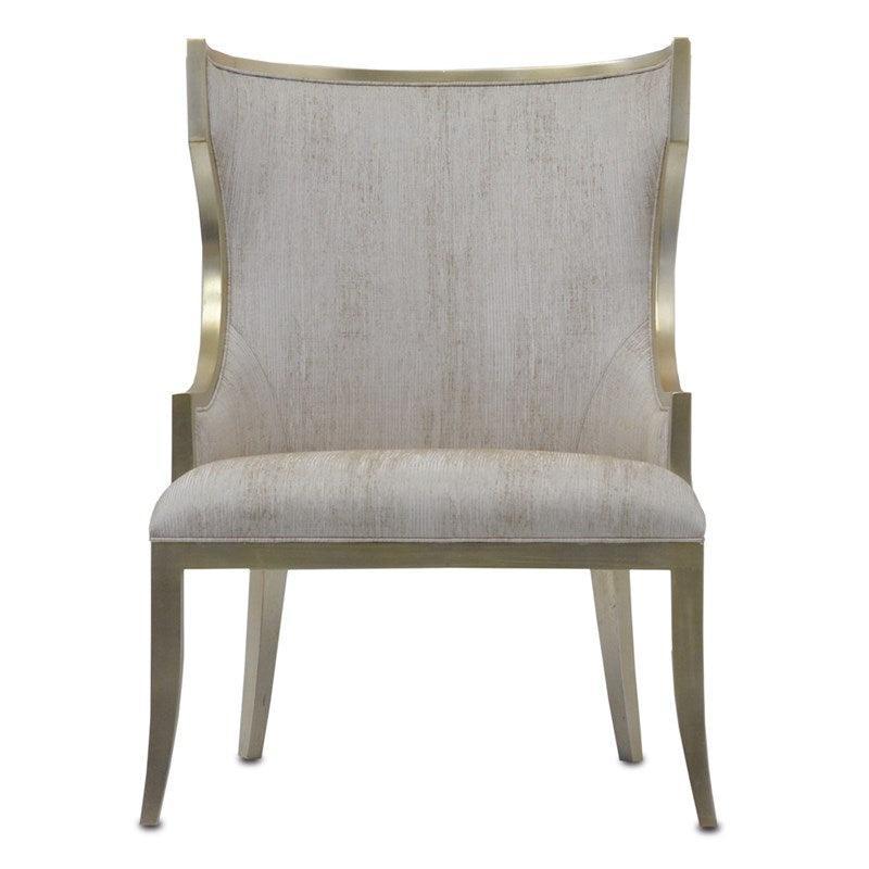 Fauteuil à oreilles lumineux argenté doré
