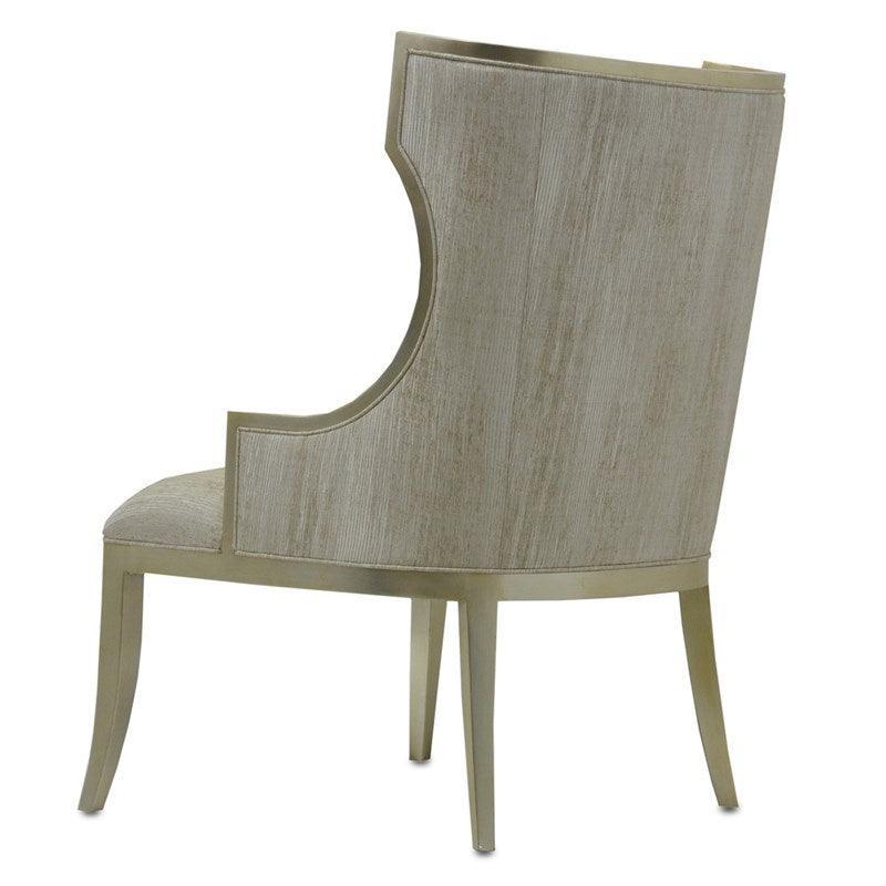Fauteuil à oreilles lumineux argenté doré