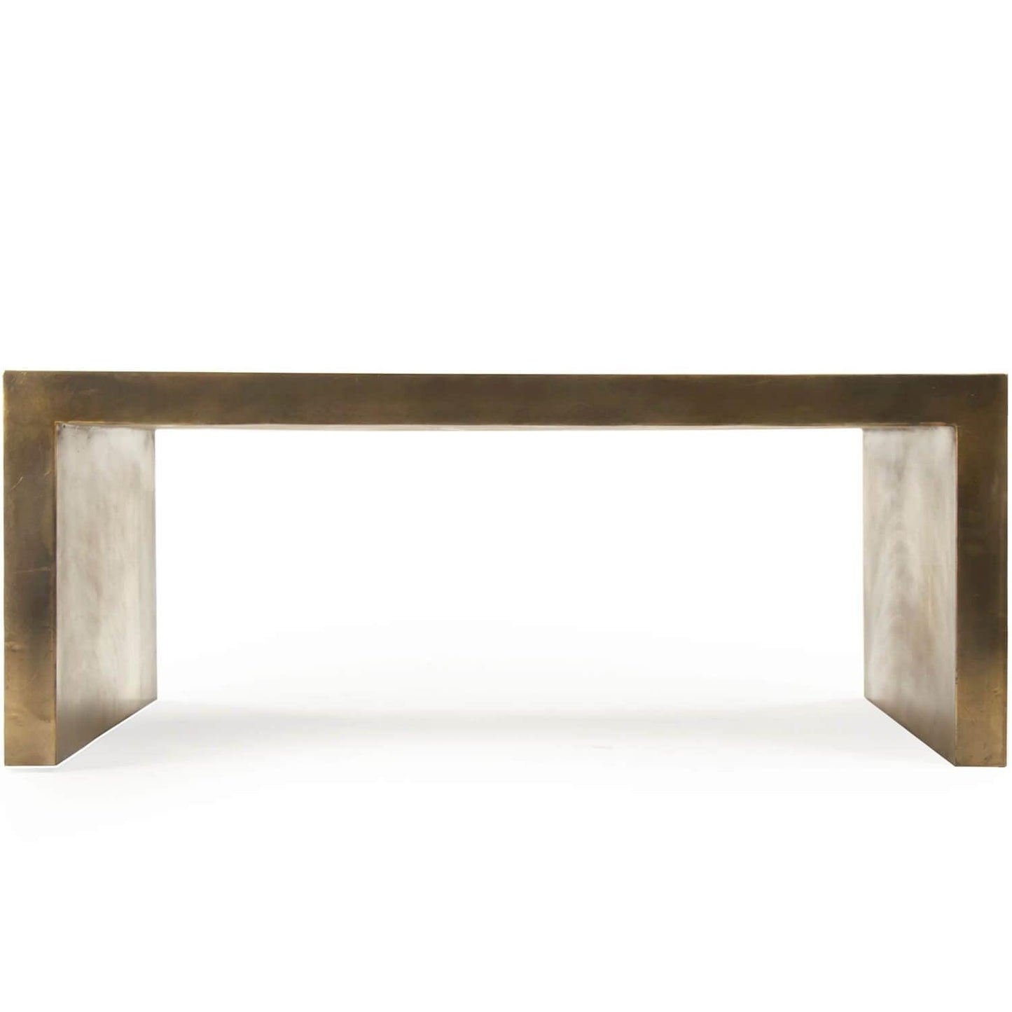 Table basse moderne en bronze vieilli