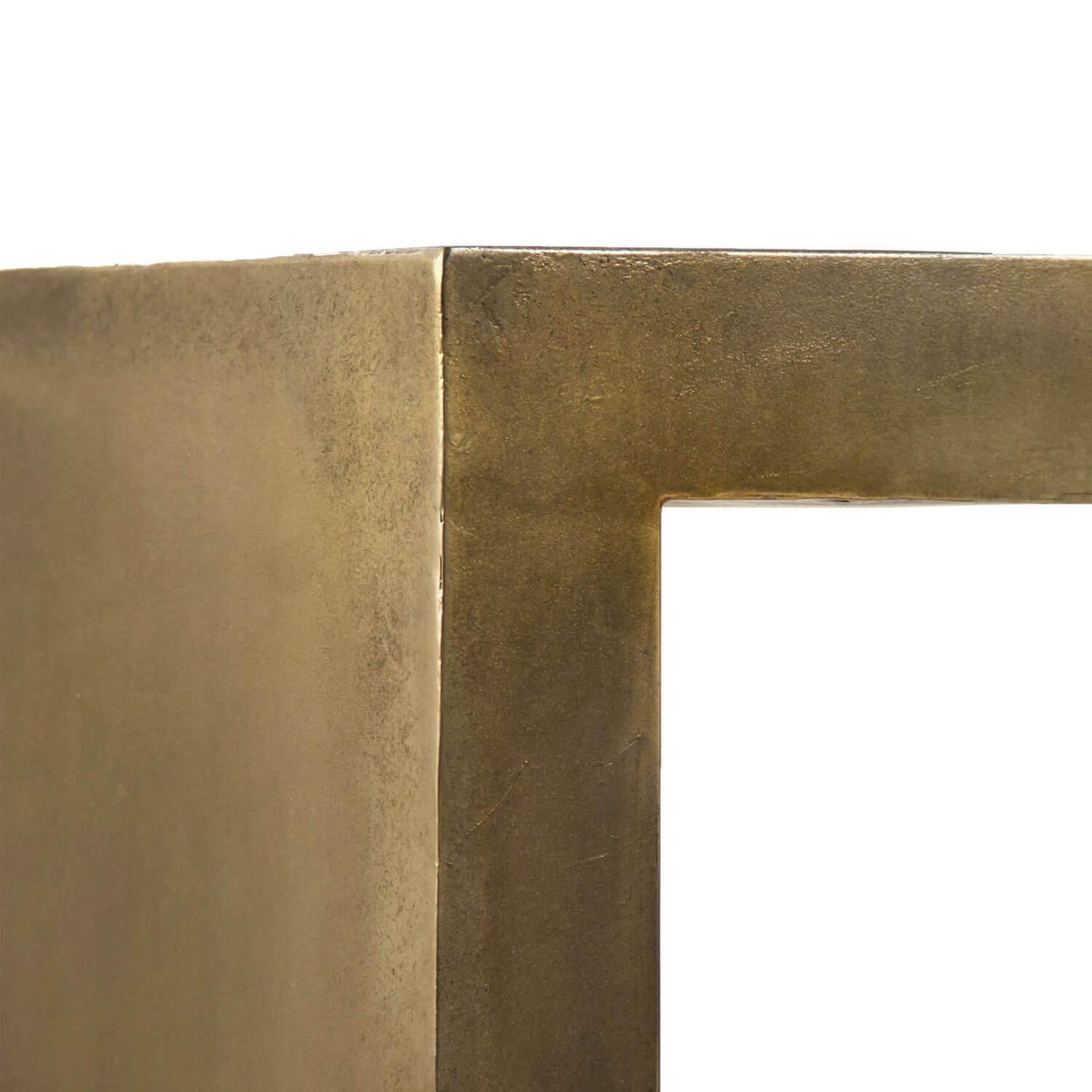 Table basse moderne en bronze vieilli