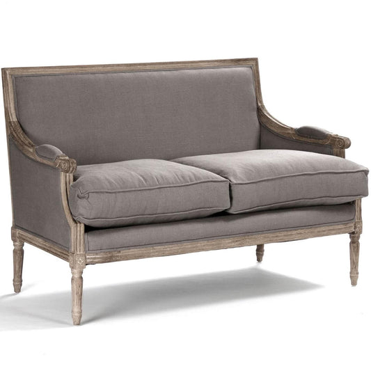Canapé Louis français gris moderne